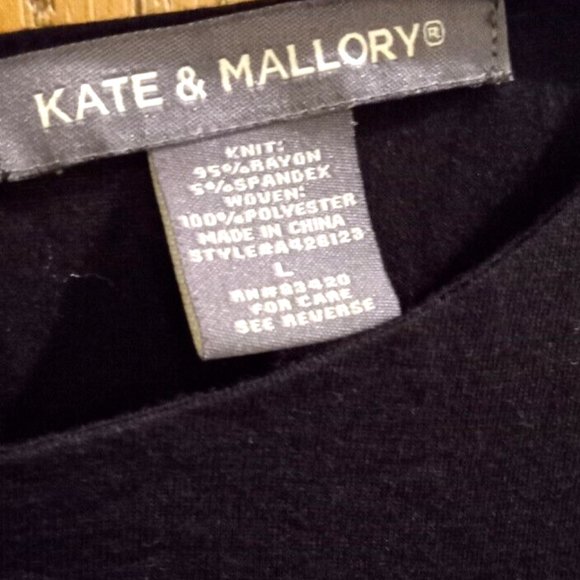 kate and mallory womans sleeveless 4 point hem cut out tank size large floral - Picture 2 of 3